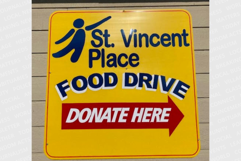 20230711stvincentplacefooddrivesign