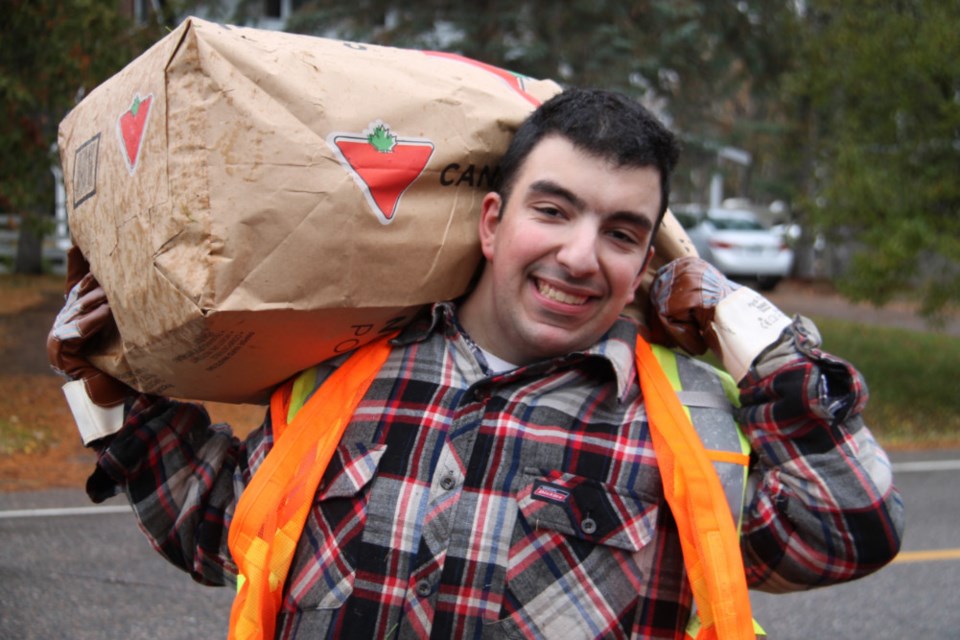 Sault College student Vince Coccimiglio enjoyed participating in the annual United Way and Sault College Trades Day of Caring event, Oct. 27, 2018. Darren Taylor/SooToday