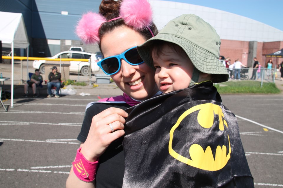 Megan Ginter with son Finn at the local version of the Walk to Make Cystic Fibrosis History fundraiser (held nationally by Cystic Fibrosis Canada) at the Jo Forman Track, May 26, 2019. Darren Taylor/SooToday