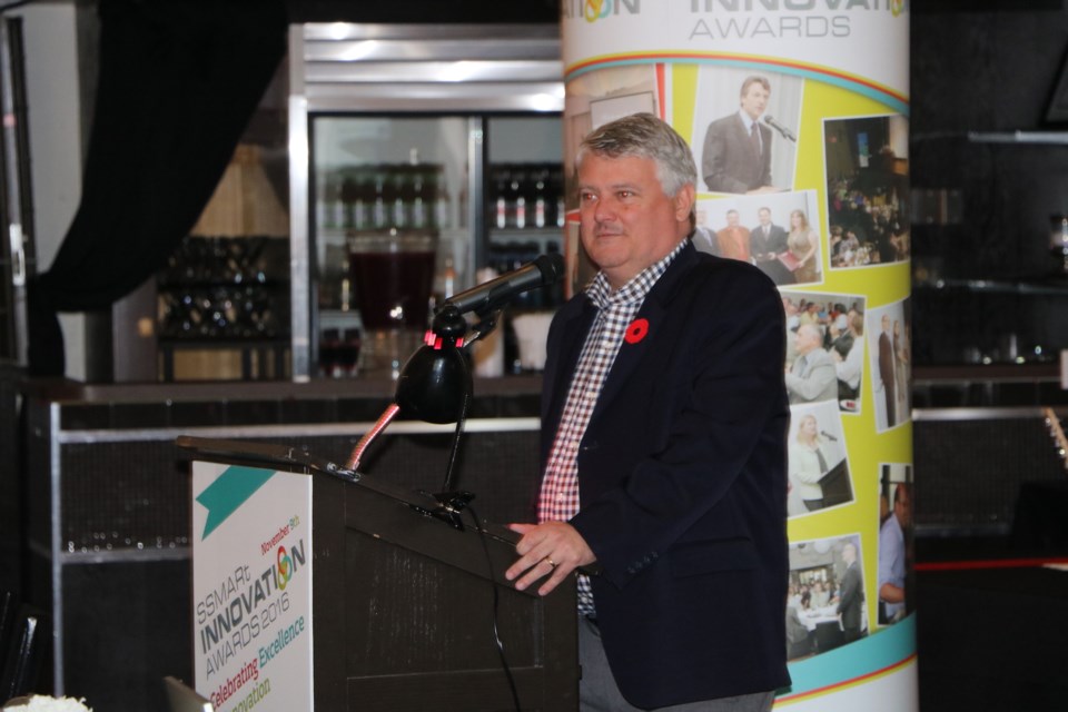 MP Terry Sheehan is pictured at the 2016 SSMARt Awards. Supplied photo.