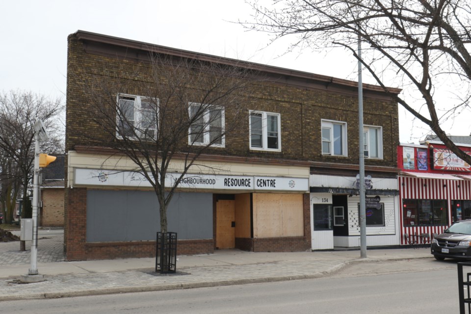134-134A Gore Street is selling for $1.1 million. The former home of the Neighbourhood Resource Centre is being sold by Zack Files Real Estate less than three years after it was initially purchased. 