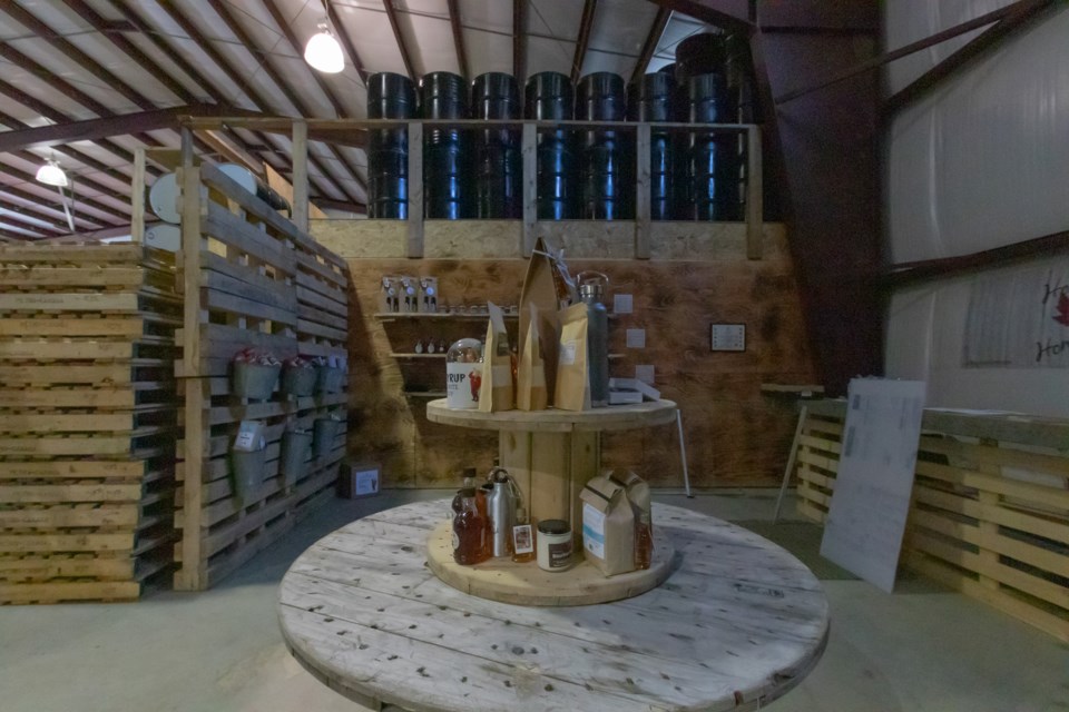 Gift shop inside the production facilities at Hogan's Homestead March 5, 2021.  Violet Aubertin for SooToday