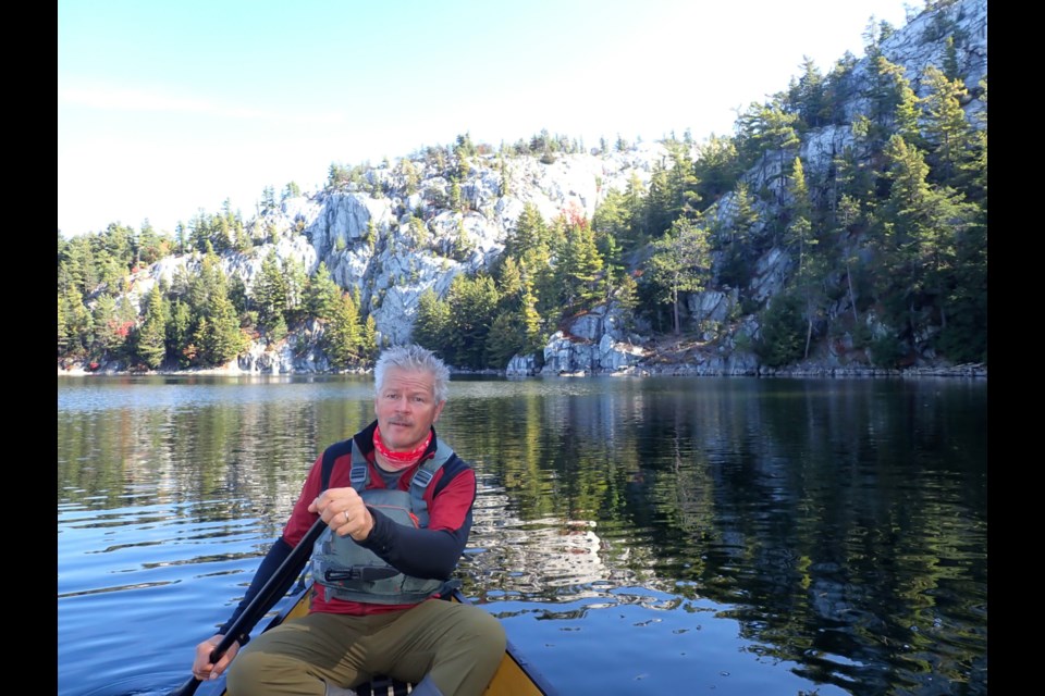 Mike Kornell enjoys paddling in the Sault and Algoma District.