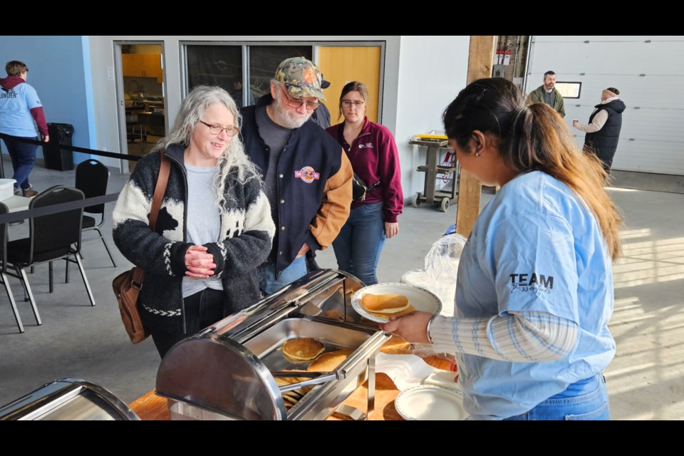The public enjoyed pancakes and maple syrup at a Maple Syrup Festival hosted by the Canadian Bushplane Heritage Centre, syrup provided by Hogan's Homestead, March 8, 2025.