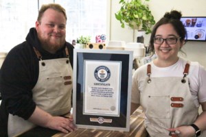 Sault couple sets Guinness World Record with doughnut stack