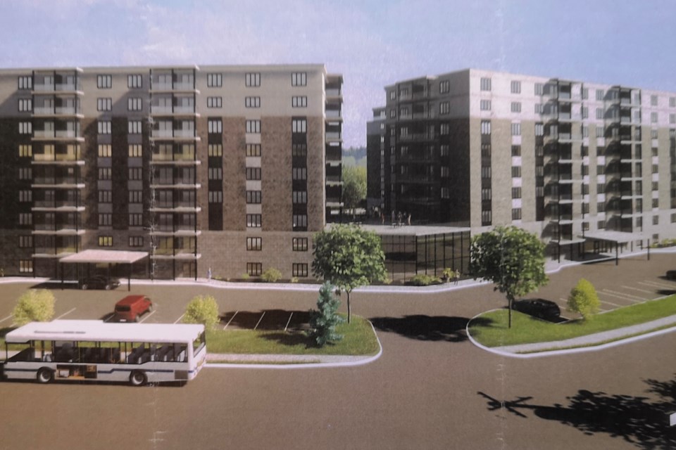 Proposal consists of two 116-unit, nine-storey buildings for apartments or possible condominiums