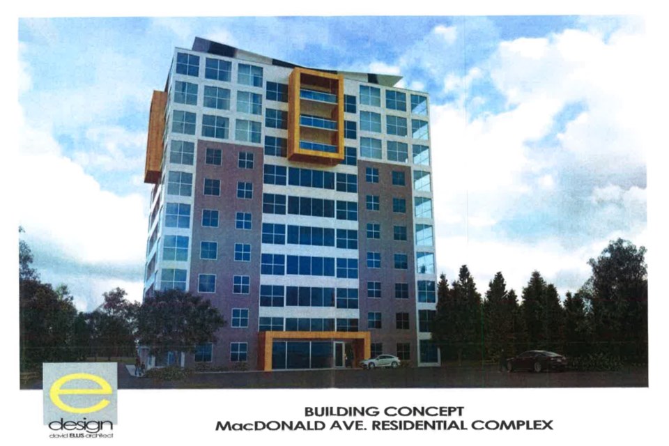 Proposed 12-storey apartment building at 22 MacDonald Ave.