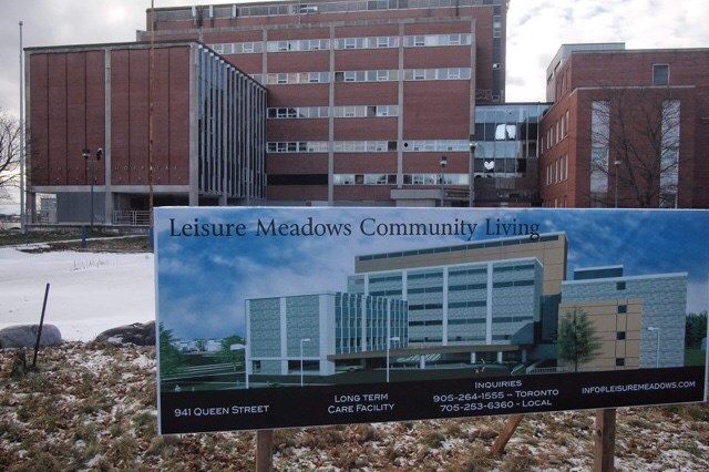 This newly posted billboard promoting Leisure Meadows Community Living Inc.'s hospital redevelopment is drawing four or five telephone enquiries a day. (Michael Purvis/SooToday)