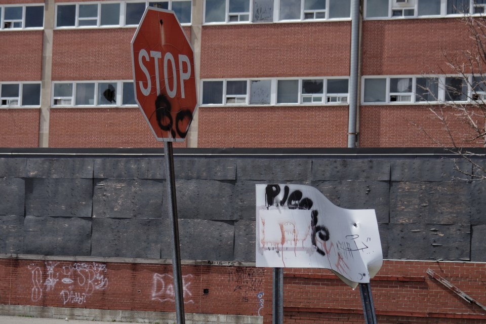 The city is so concerned about the amount of water accumulating in the old hospital buildings, it's ordered developer Amit Sofer to commission a structural stability report certifying the structures aren't about to collapse. Michael Purvis/SooToday