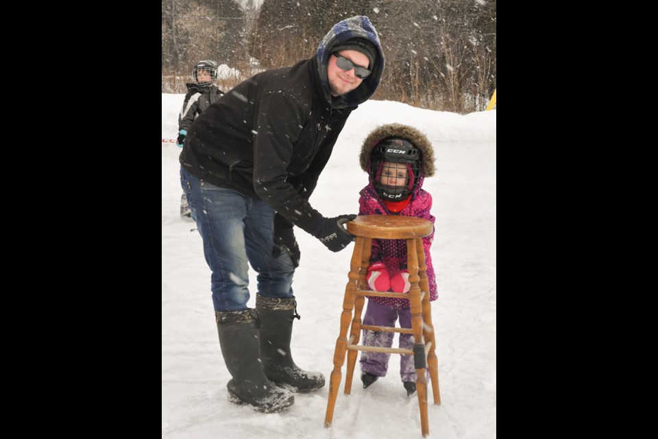 Snow failed to deter families from enjoying the second annual Hilton Beach and Hilton Township Hilton Family Winter Fun Day. Donna Schell for SooToday