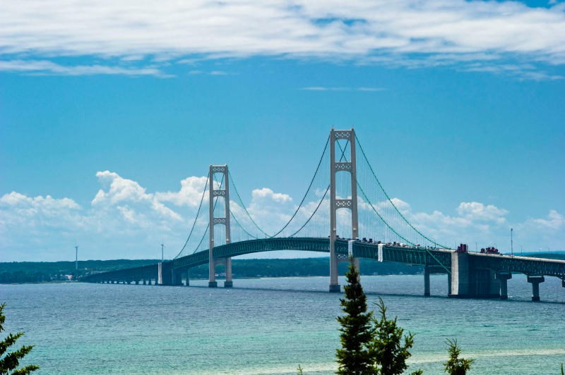 Sluiting Mackinac Bridge vertraagt ​​opstarten windhond (update: game vertraagd)