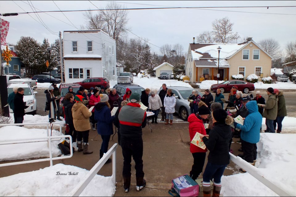 Matthews Memorial Hospital Association's Tree Lighting and Caroling Campaign took place on Saturday, Dec. 14, 2019. Donna Schell for SooToday. Donna Schell for SooToday