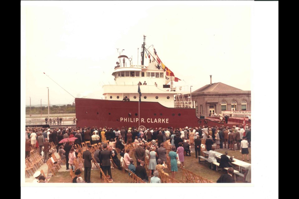 Wednesday, June, 26 2019 marks 50 years since the Poe Lock had an inauguration ceremony to mark its opening. The Philip R. Clarke, the first freighter to pass through the modern Poe Lock, made another passthrough last week, almost half a century to the day of its original locking. Supplied photo