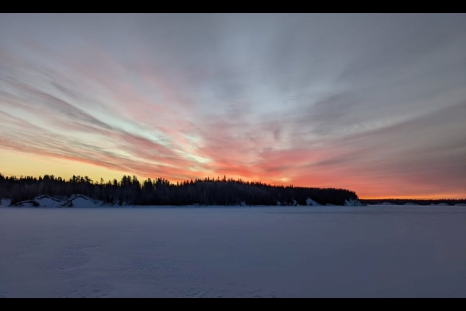 It was -30 C for this early AM shot at Abitibi Canyon.