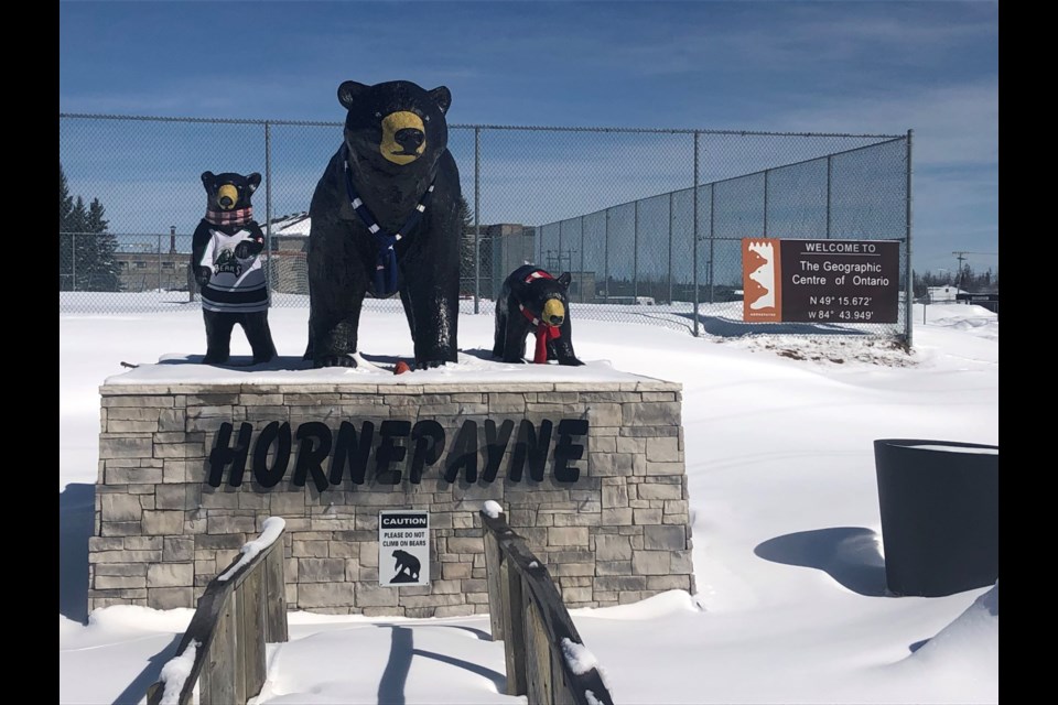 There is a new ecotourism sign in Hornepayne near the present bear welcoming sign. 