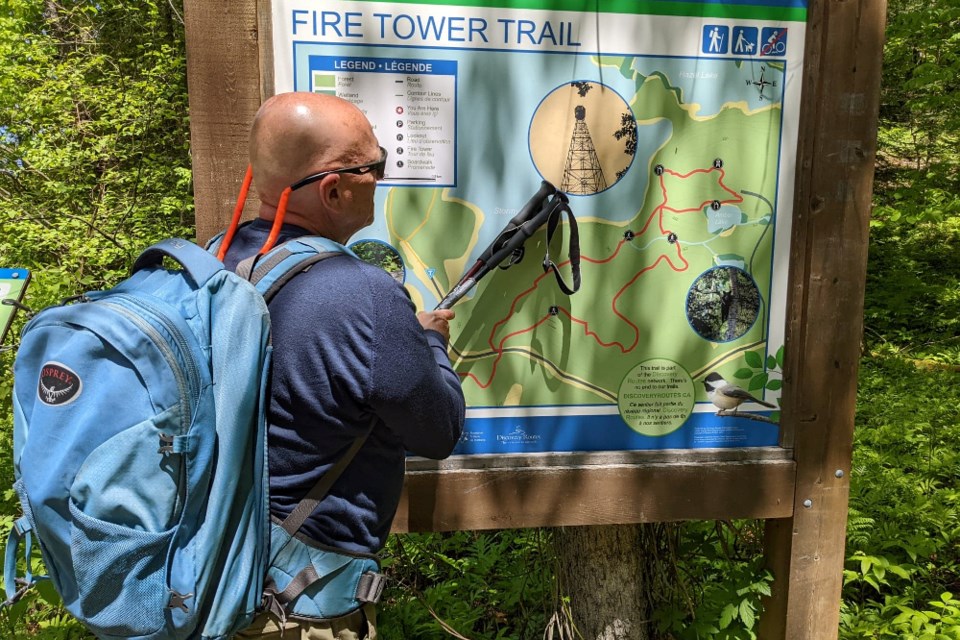 Within Restoule Provincial Park is the fire tower trail leading to an expansive vista of Stormy Lake - great for barefoot walking. 