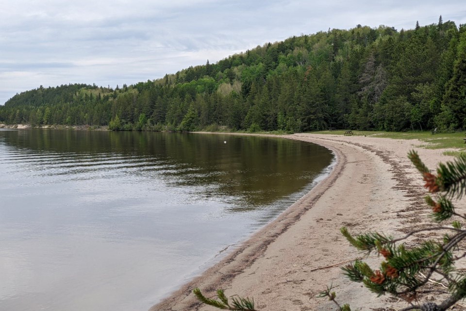 Grab your towel for the two beaches at Ivanhoe Provincial Park.