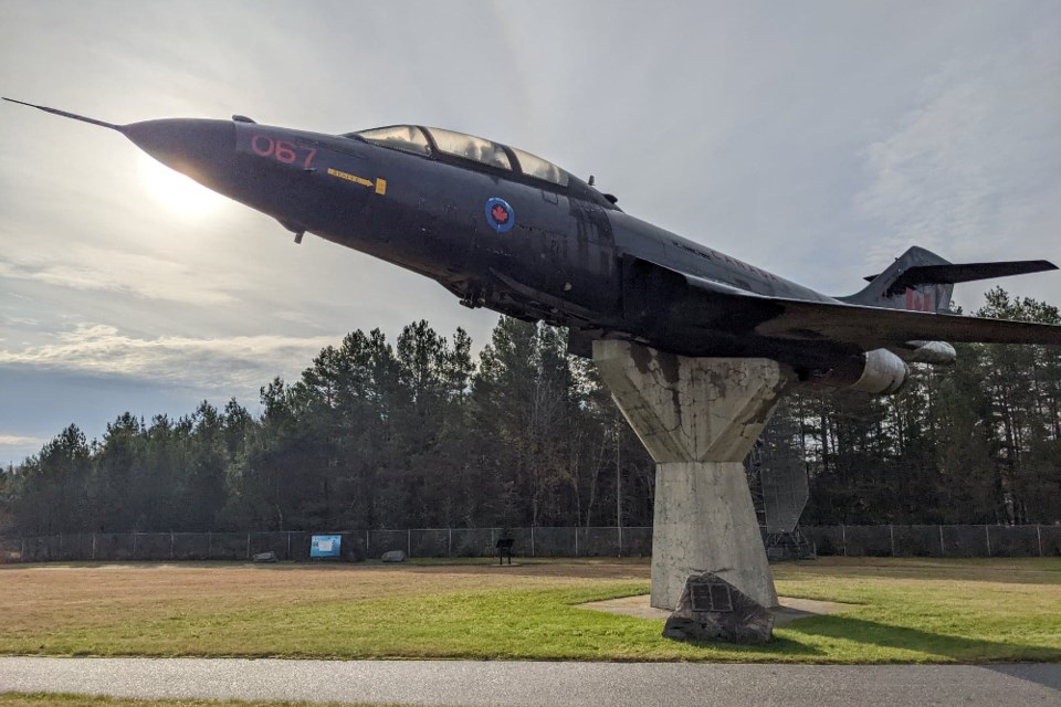 As you approach the North Bay Airport you will see the Voodoo jet mounted at the 'Air Defense Park,' the museum is situated near the park.