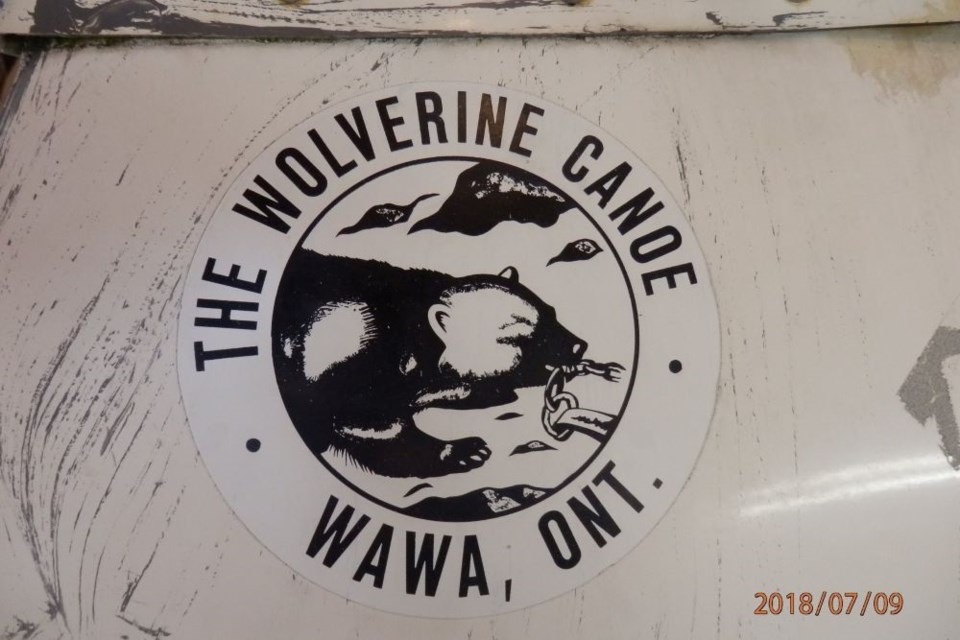 The Wolverine Canoe logo has been around for quite some time, it was once manufactured at the Canoe Factory in Wawa.   