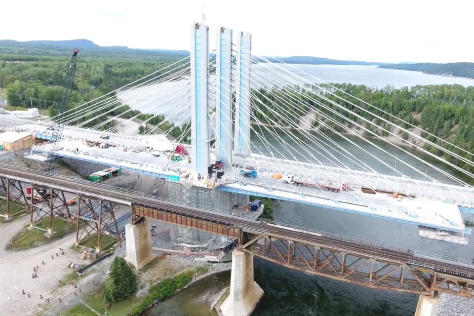 The Nipigon River Bridge denotes a major east-west transportation point in Canada.   