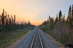 BACK ROADS BILL: Takes the train to Moosonee