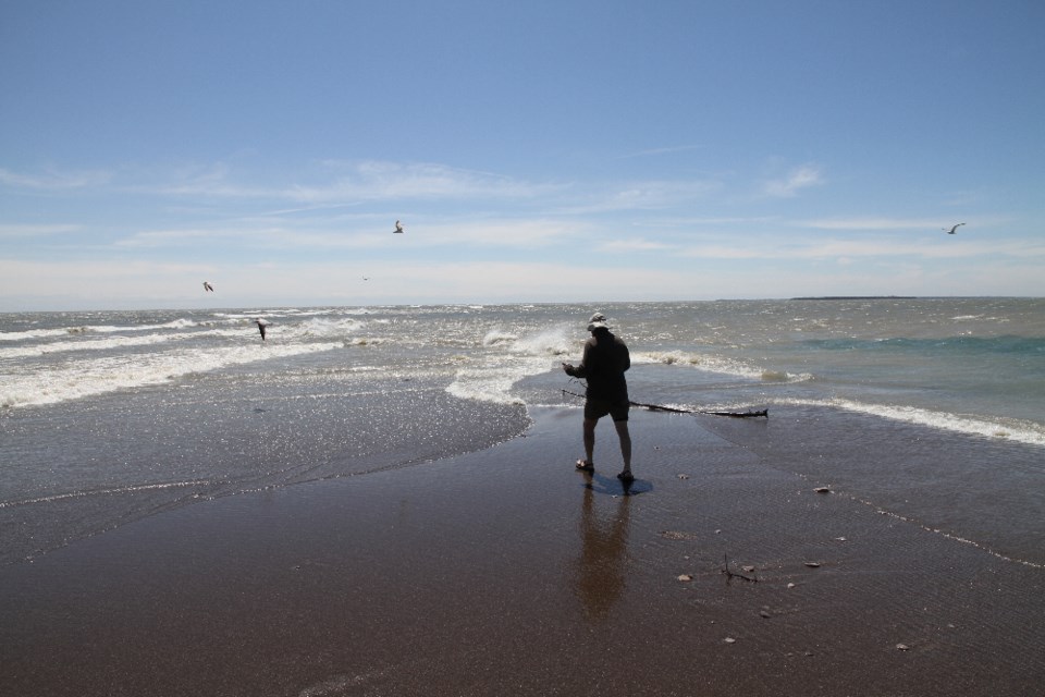 Back Roads walks out into the waters of Lake Erie at the furthest southern point in Canada and Ontario.