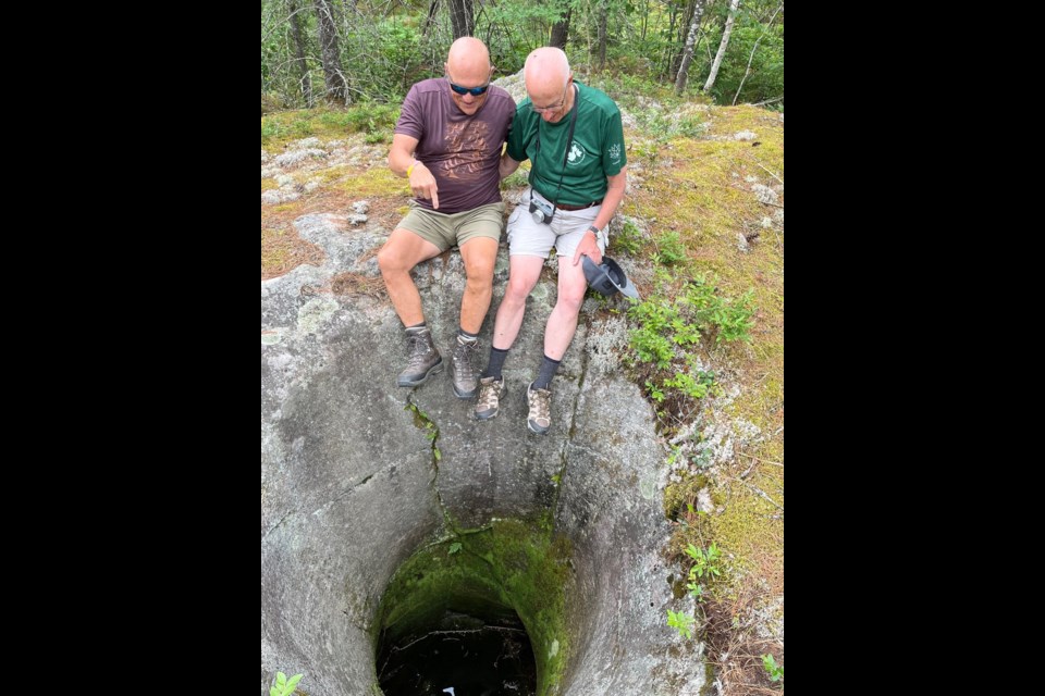 Geologist and Professor Emeritus  Dr. Larry Dyke recently visited the pot holes with Back Roads Bill