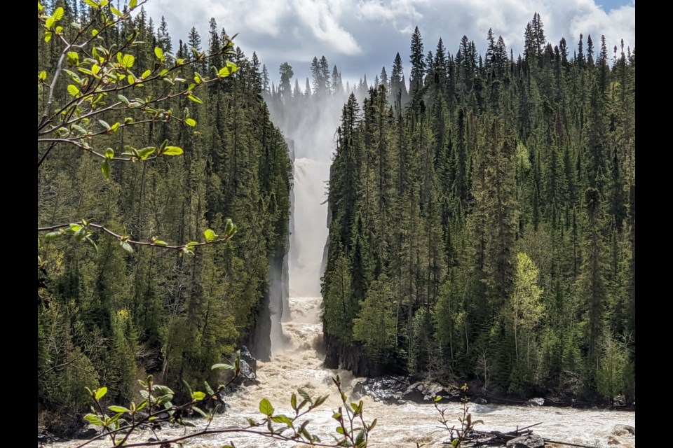 New Post, located north of Smooth Rock Falls is one of the most dramatic waterfalls in Northern Ontario.