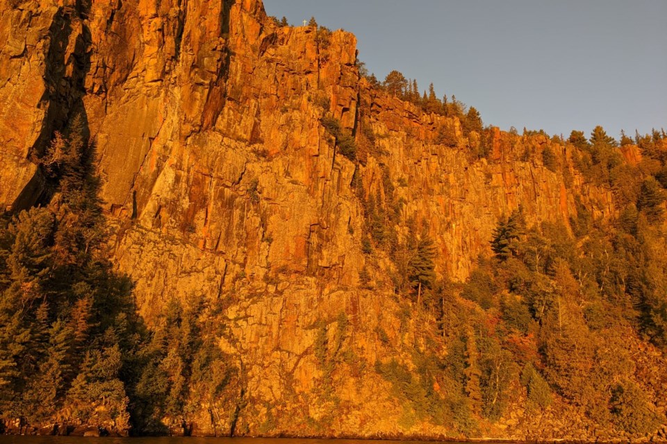 Devil's Rock at dawn.