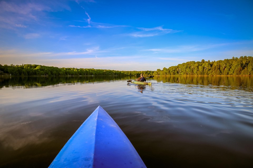 Kayaking Twin Lakes