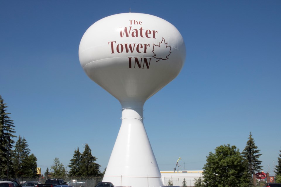 The water tower. Sault Ste. Marie Public Library archive