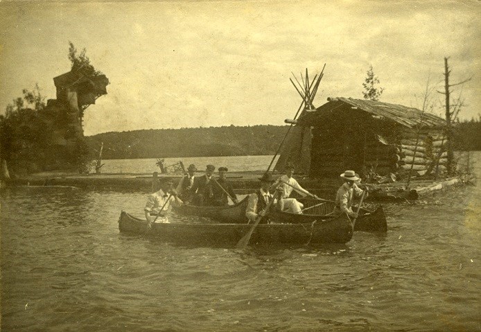 In 1904, men and women from Sault Ste. Marie and the surrounding area formed an outdoors club called The Ramblers. Sault Ste. Marie Public Library archive