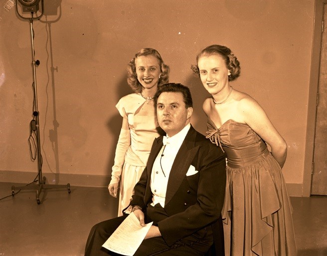 Doreen Hume, right, is pictured in this undated photo. Sault Ste. Marie Public Library archive photo