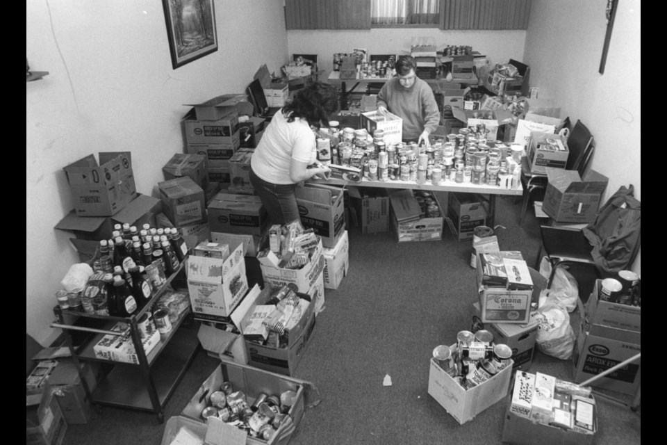 Volunteers at work at the Sault Ste. Marie Soup Kitchen Community Centre is pictured in this Sault Ste. Marie Public Library archive photo