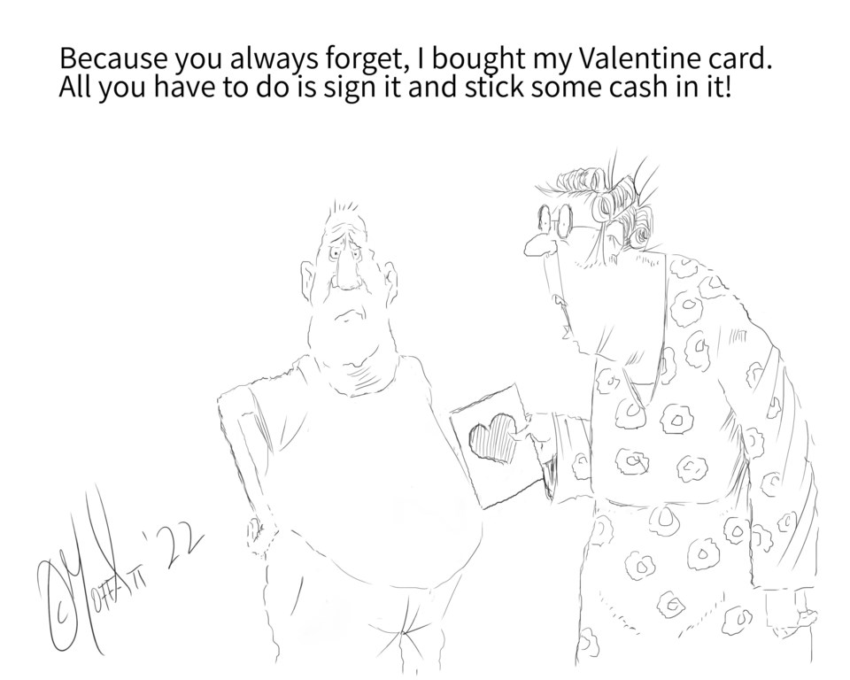 2022-02-06 Sunday Funny valentine  card