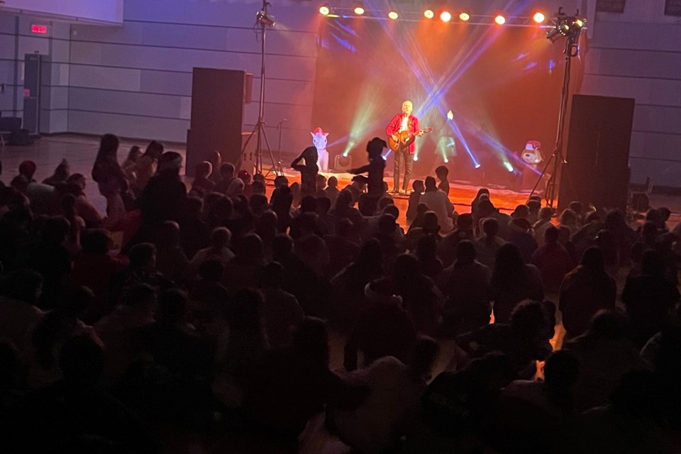  Jean-Guy "Chuck" Labelle has been performing his Christmas concert at École St-Joseph for more than 25 years.