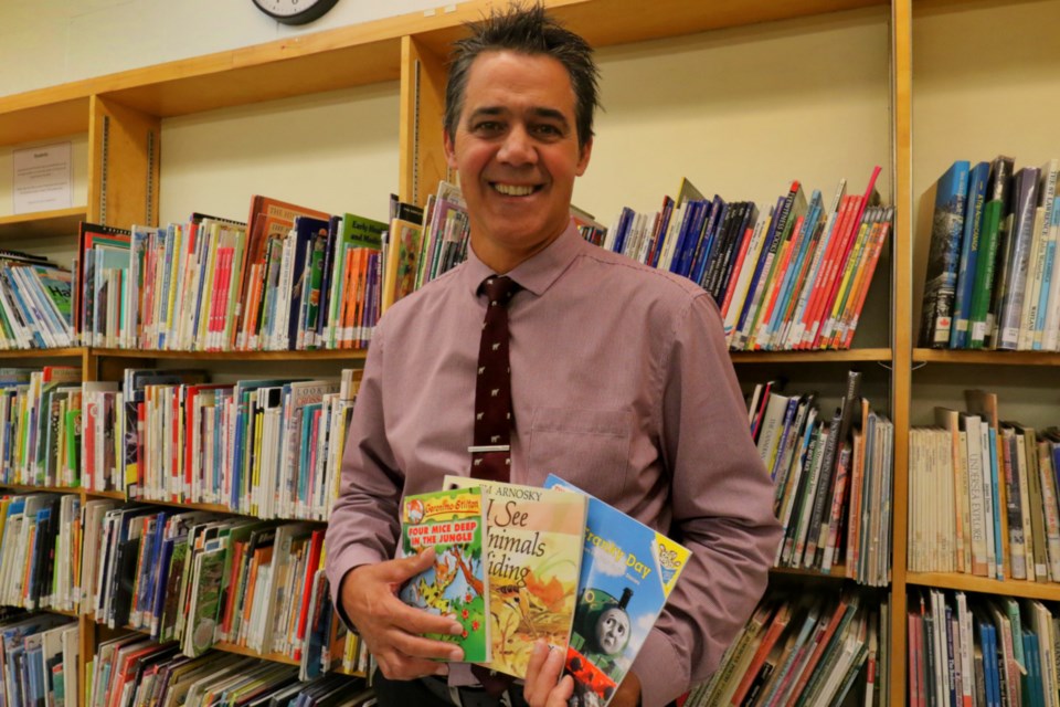 Parkland Public School principal Maurice Dugas says Indigo's Adopt a School program has helped raise enough funds for nearly 300 books for the school's library. James Hopkin/SooToday