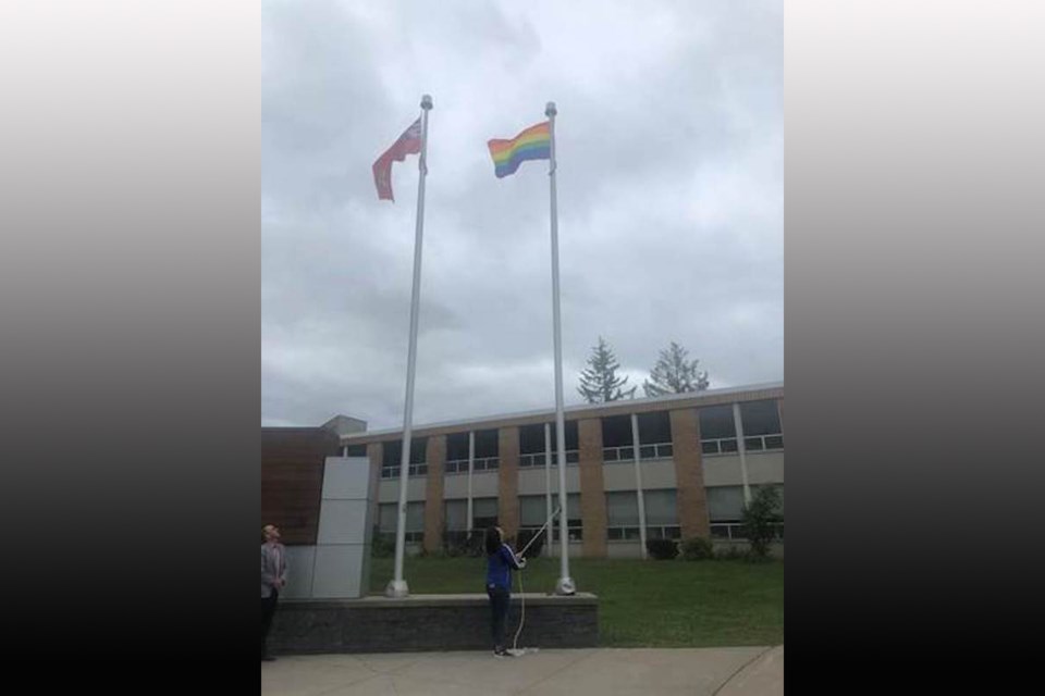 2020-06-10 Sault College Pride flag raising
