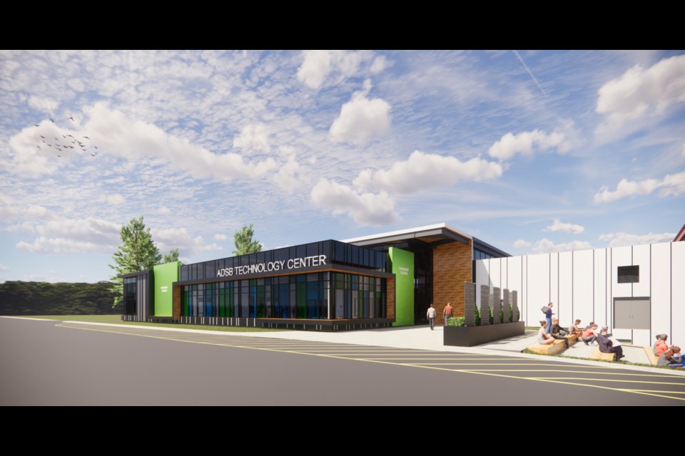 An architectural rendering, by IDEA Inc., of the ADSB Technology Centre to be created at White Pines Collegiate and Vocational School. Image supplied