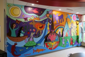Beautiful mural brings healing and heritage to school's culture room