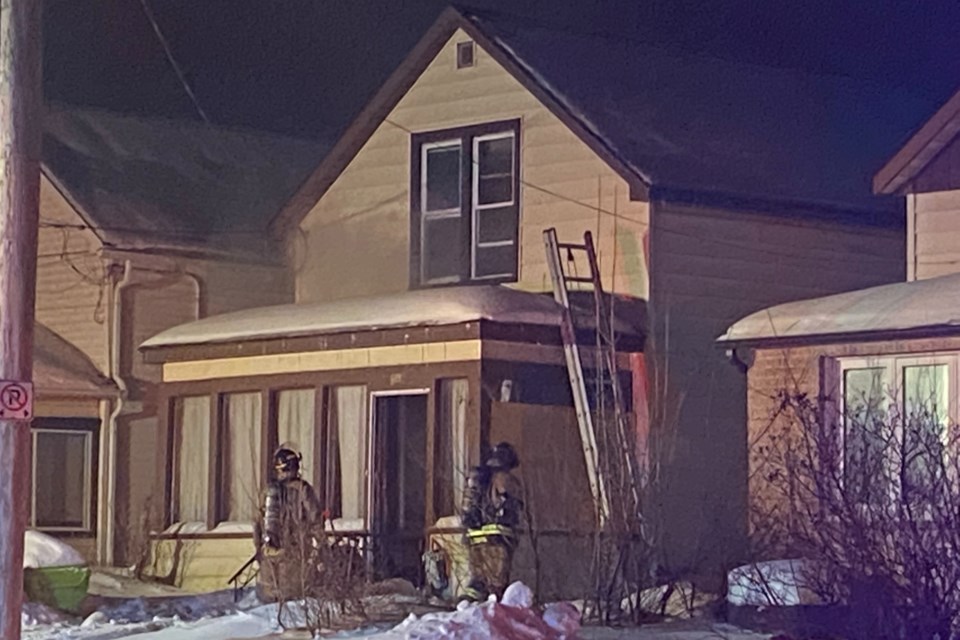 Sault Ste. Marie Fire and Sault Ste. Marie Police Services responded to a report of a residential fire in the 100 block of Tancred Street shortly after 8:30 p.m.