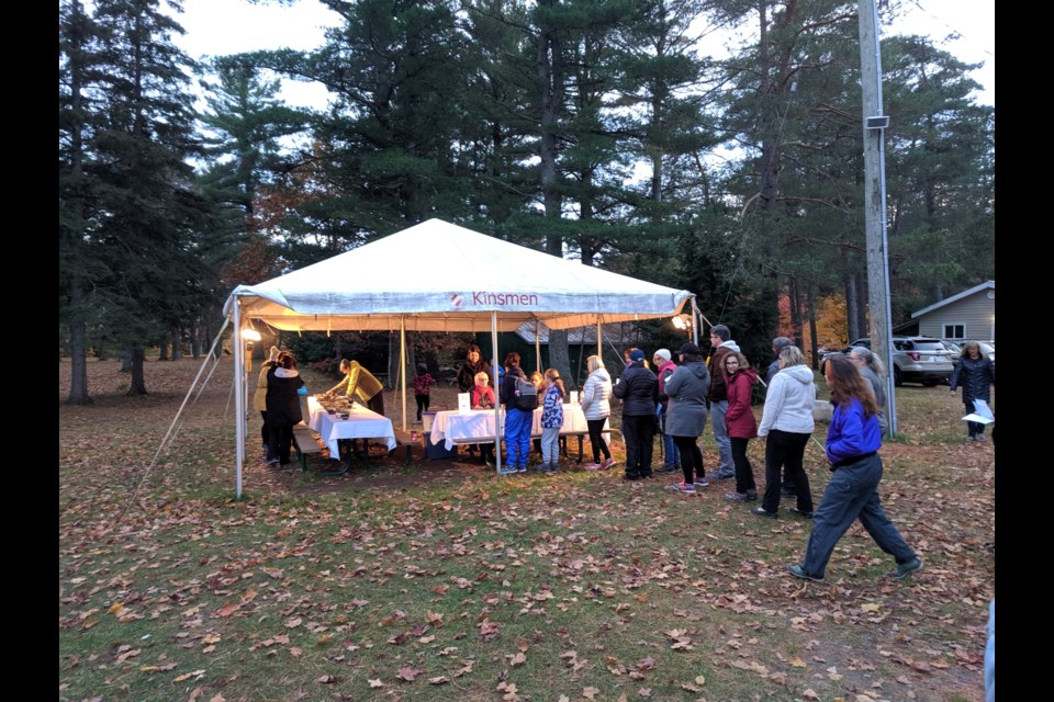 ARCH volunteers at the registration tent. Sandi Wheeler/SooToday