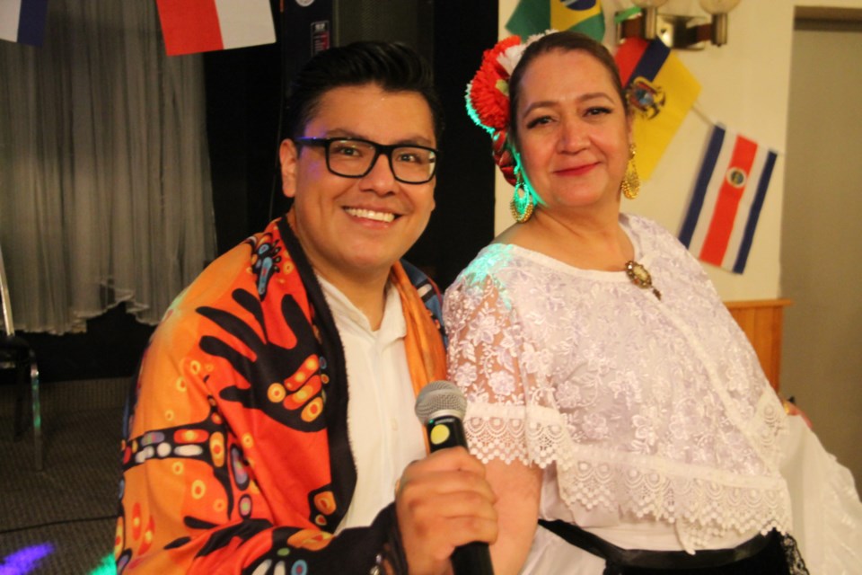 Luis Moreno, La Casa SSM vice president and Noemi Ontiveros, La Casa SSM president at a local Latino cultural celebration held at the Moose Lodge, June 29, 2024.