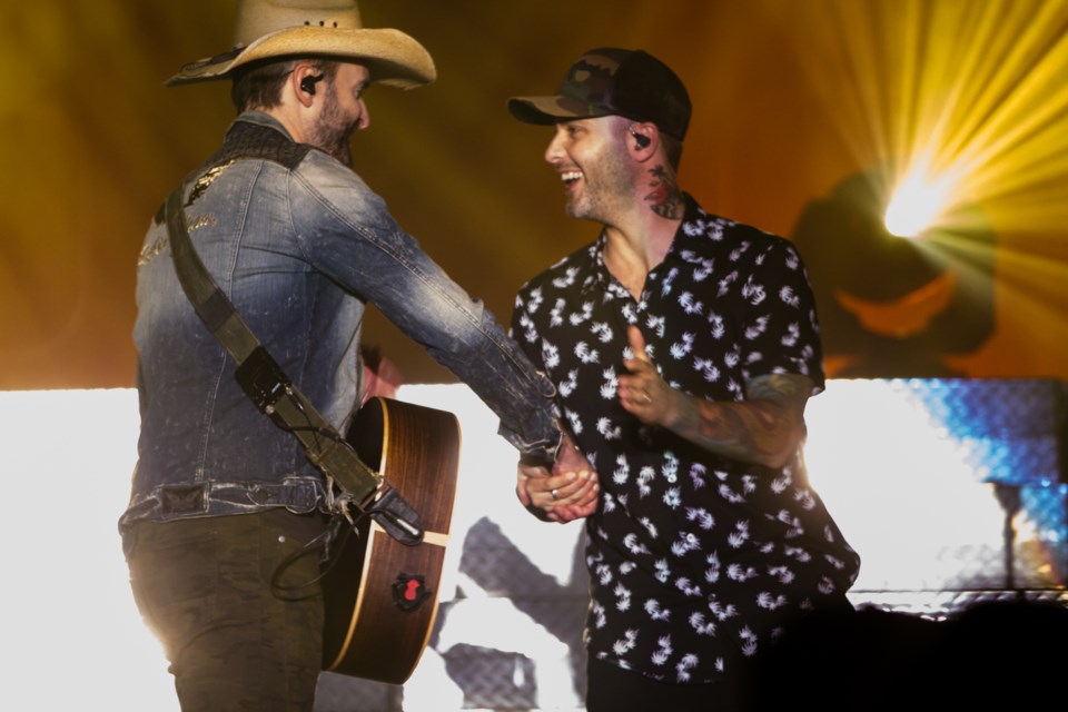 Dean Brody and Dallas Smith perform at the GFL Memorial Gardens on Wednesday, Sept. 18, 2019. Donna Hopper/SooToday