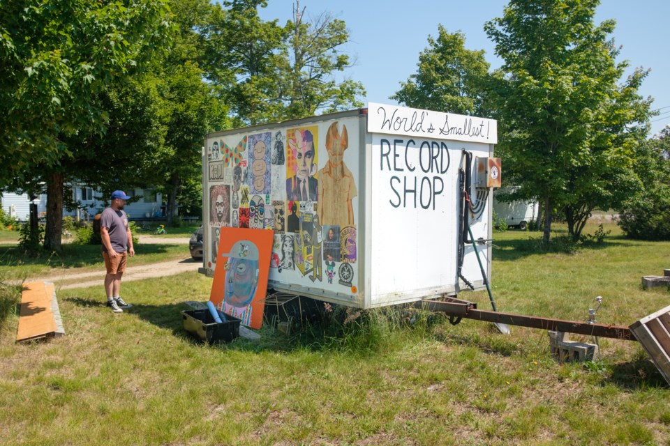 Oosik Records opened in June of this year in Batchawana Bay. Owner/operator Al Bjornaa says he's searched online and as far as he can tell it's the world's smallest record store. Jeff Klassen/SooToday