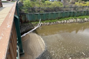 Ministry continues cleanup efforts after diesel leak traced to rail property