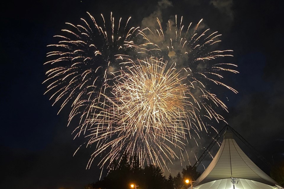 A beautiful display of fireworks finished off a successful Canada Day at the marina. 