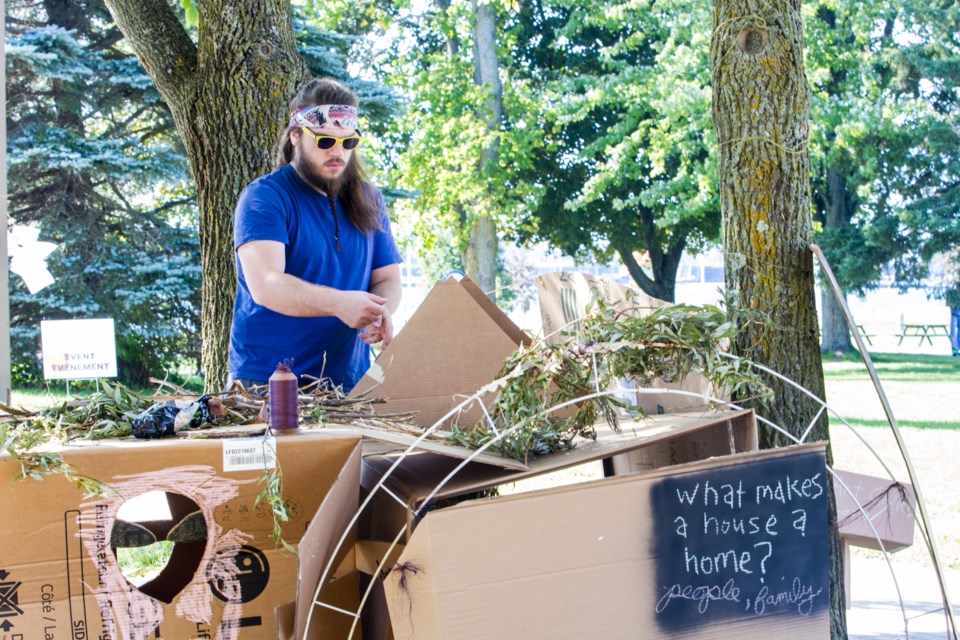 Rihkee Strapp's SHELTER project premiered during Culture Days at the Art Gallery of Algoma on Friday, September 30, 2016. Donna Hopper/SooToday