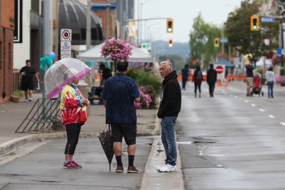 Queen Street East was closed to traffic from Pim Street to Bruce Street for the Downtown Street Party hosted by the Sault Ste. Marie Downtown Association. 