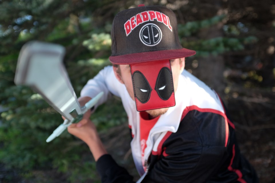 Nathan Harman took his wallet, put it in his hat, and borrowed a sword to whip up a humorous last minute Deadpool costume.The 2016 Mori-Con anime convention was held in Sault Ste. Marie on Sunday. Jeff Klassen/SooToday